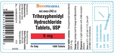 5mg 1000 bottle label - THP 5mg 1000